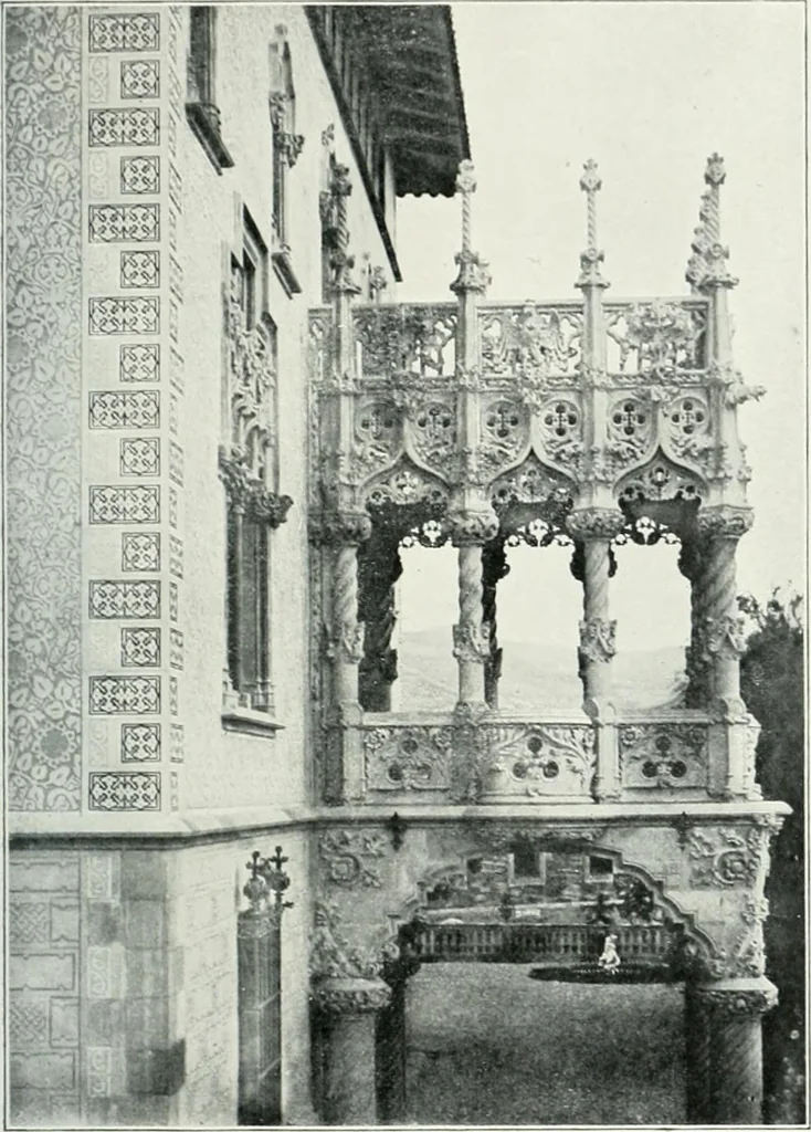 An illustration from L'oeuvre de Puig Cadafalch, architecte, 1896-1904 : architecture, décoration, mobilier, serrurerie, carrelages, &c, &, 1904, leaf 34