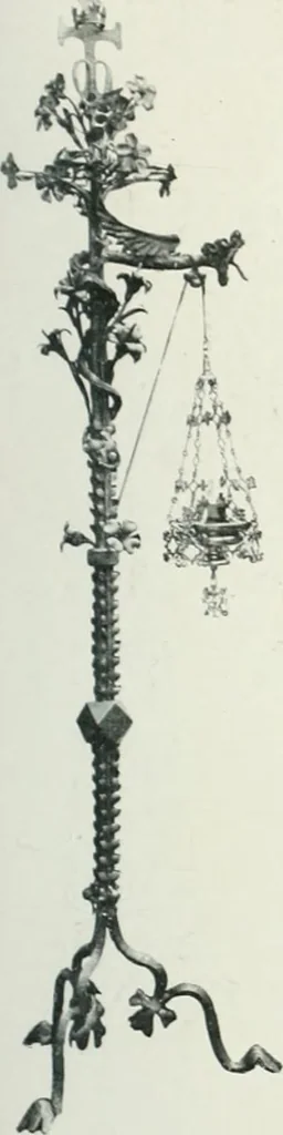 An illustration from L'oeuvre de Puig Cadafalch, architecte, 1896-1904 : architecture, décoration, mobilier, serrurerie, carrelages, &c, &, 1904, leaf 40