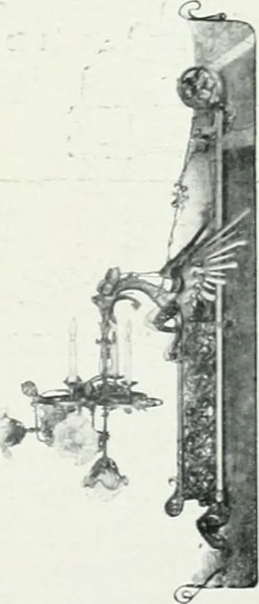 An illustration from L'oeuvre de Puig Cadafalch, architecte, 1896-1904 : architecture, décoration, mobilier, serrurerie, carrelages, &c, &, 1904, leaf 42