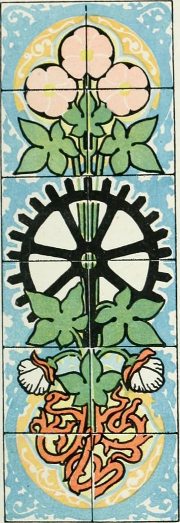 An illustration from L'oeuvre de Puig Cadafalch, architecte, 1896-1904 : architecture, décoration, mobilier, serrurerie, carrelages, &c, &, 1904, leaf 46