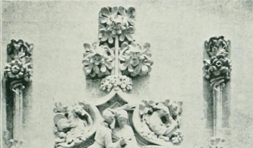 An illustration from L'oeuvre de Puig Cadafalch, architecte, 1896-1904 : architecture, décoration, mobilier, serrurerie, carrelages, &c, &, 1904, leaf 58