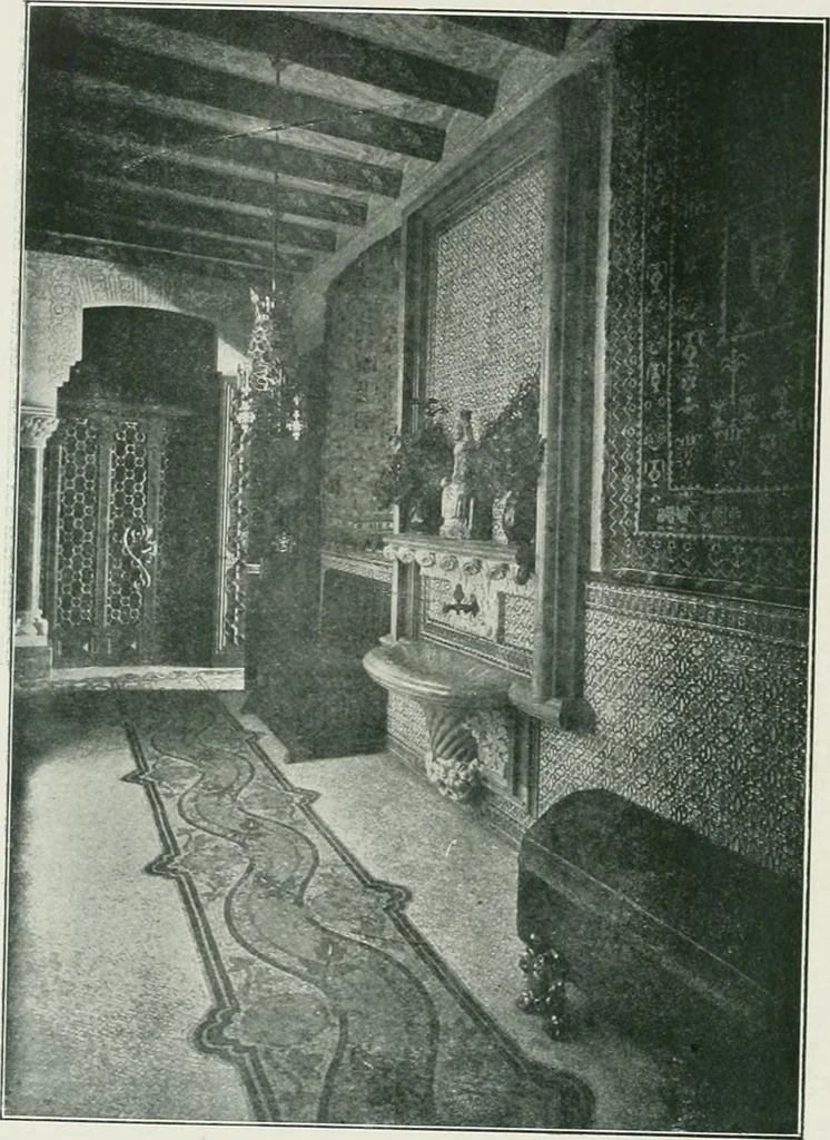 An illustration from L'oeuvre de Puig Cadafalch, architecte, 1896-1904 : architecture, décoration, mobilier, serrurerie, carrelages, &c, &, 1904, leaf 61