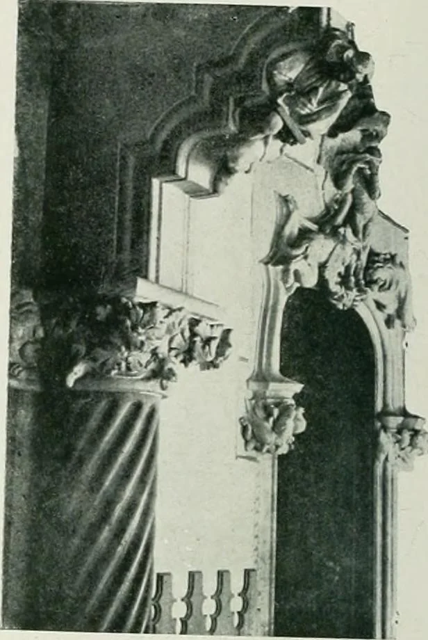 An illustration from L'oeuvre de Puig Cadafalch, architecte, 1896-1904 : architecture, décoration, mobilier, serrurerie, carrelages, &c, &, 1904, leaf 61