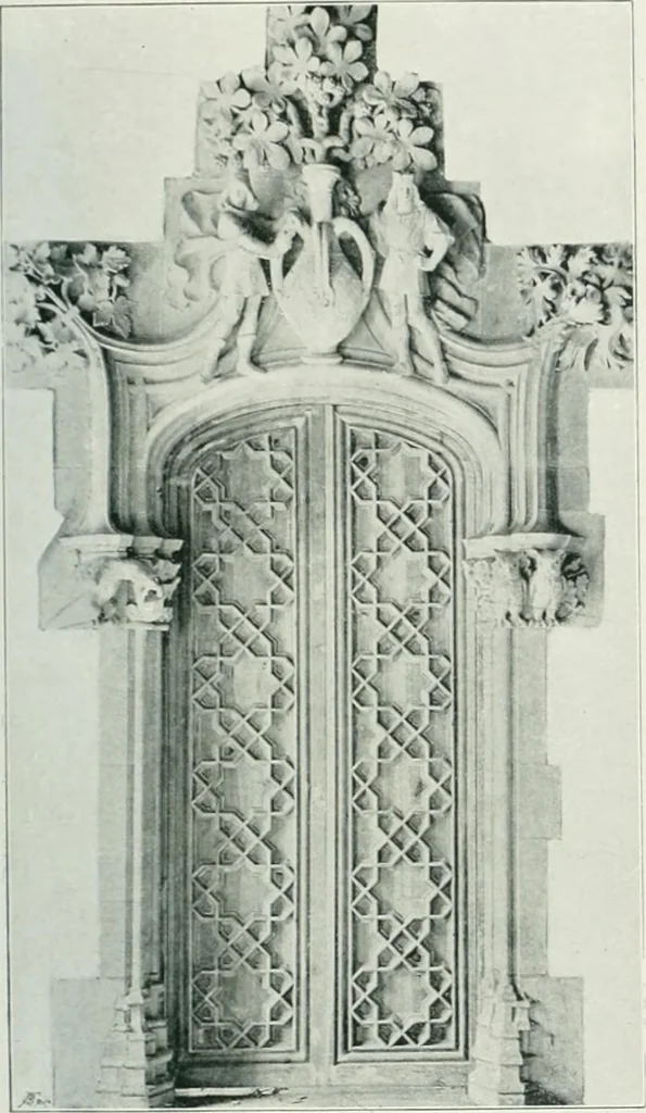 An illustration from L'oeuvre de Puig Cadafalch, architecte, 1896-1904 : architecture, décoration, mobilier, serrurerie, carrelages, &c, &, 1904, leaf 62