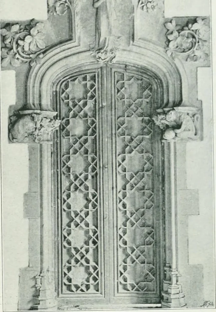 An illustration from L'oeuvre de Puig Cadafalch, architecte, 1896-1904 : architecture, décoration, mobilier, serrurerie, carrelages, &c, &, 1904, leaf 62