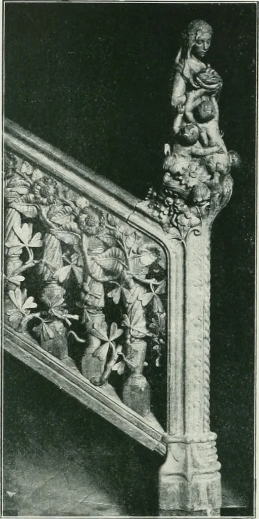 An illustration from L'oeuvre de Puig Cadafalch, architecte, 1896-1904 : architecture, décoration, mobilier, serrurerie, carrelages, &c, &, 1904, leaf 65