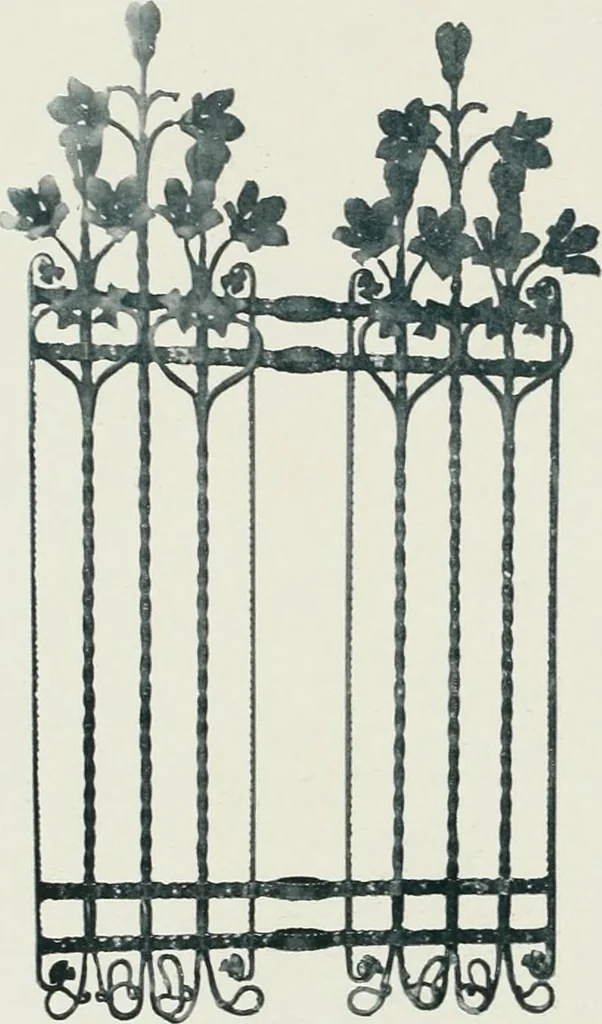 An illustration from L'oeuvre de Puig Cadafalch, architecte, 1896-1904 : architecture, décoration, mobilier, serrurerie, carrelages, &c, &, 1904, leaf 67