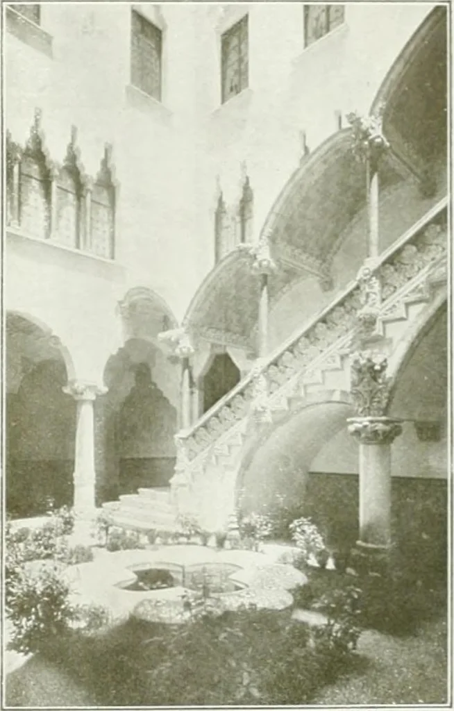 An illustration from L'oeuvre de Puig Cadafalch, architecte, 1896-1904 : architecture, décoration, mobilier, serrurerie, carrelages, &c, &, 1904, leaf 74