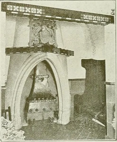 An illustration from L'oeuvre de Puig Cadafalch, architecte, 1896-1904 : architecture, décoration, mobilier, serrurerie, carrelages, &c, &, 1904, leaf 83