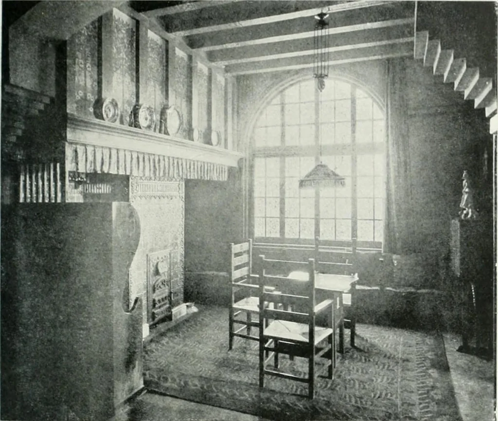 An illustration from L'oeuvre de Puig Cadafalch, architecte, 1896-1904 : architecture, décoration, mobilier, serrurerie, carrelages, &c, &, 1904, leaf 92