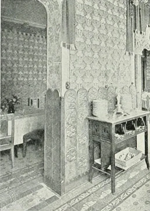 An illustration from L'oeuvre de Puig Cadafalch, architecte, 1896-1904 : architecture, décoration, mobilier, serrurerie, carrelages, &c, &, 1904, leaf 97