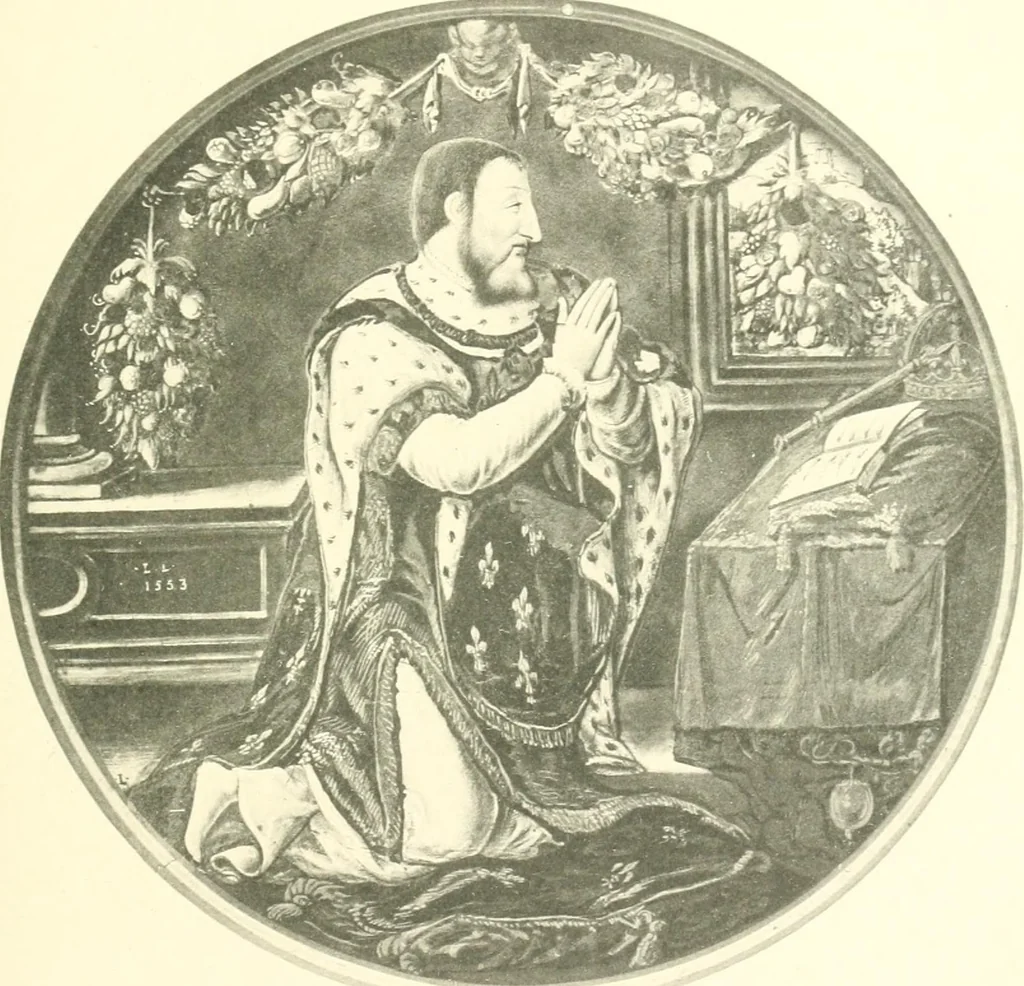 An illustration from L'oeuvre des peintres émailleurs de Limoges; Léonard Limosin, peintre de portraits, d'après les catalogues de ventes, de musées et d'expositions et les auteurs qui se sont occupés de ces émaux, 1897, leaf 206