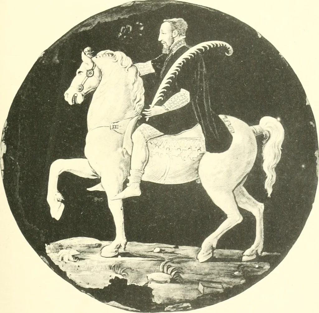 An illustration from L'oeuvre des peintres émailleurs de Limoges; Léonard Limosin, peintre de portraits, d'après les catalogues de ventes, de musées et d'expositions et les auteurs qui se sont occupés de ces émaux, 1897, leaf 270