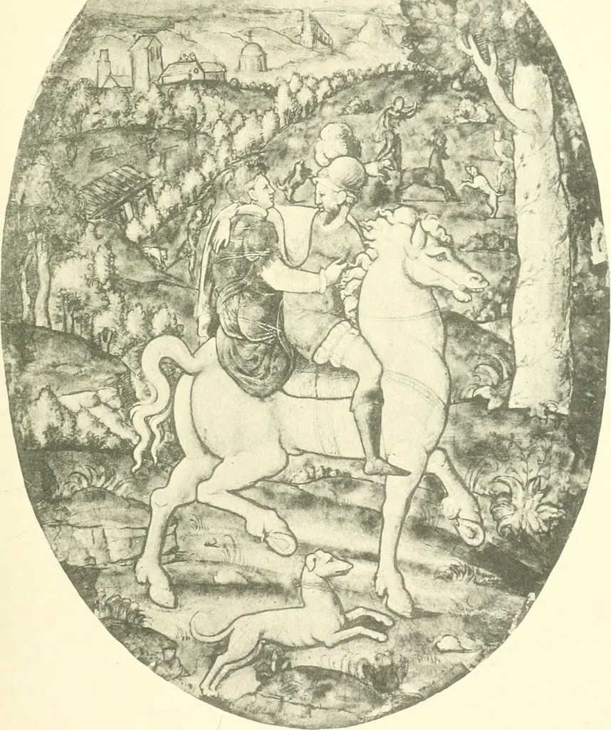 An illustration from L'oeuvre des peintres émailleurs de Limoges; Léonard Limosin, peintre de portraits, d'après les catalogues de ventes, de musées et d'expositions et les auteurs qui se sont occupés de ces émaux, 1897, leaf 292