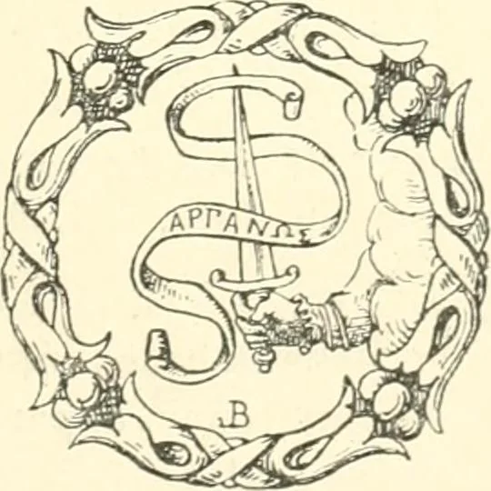 An illustration from L'oeuvre des peintres émailleurs de Limoges; Léonard Limosin, peintre de portraits, d'après les catalogues de ventes, de musées et d'expositions et les auteurs qui se sont occupés de ces émaux, 1897, leaf 374