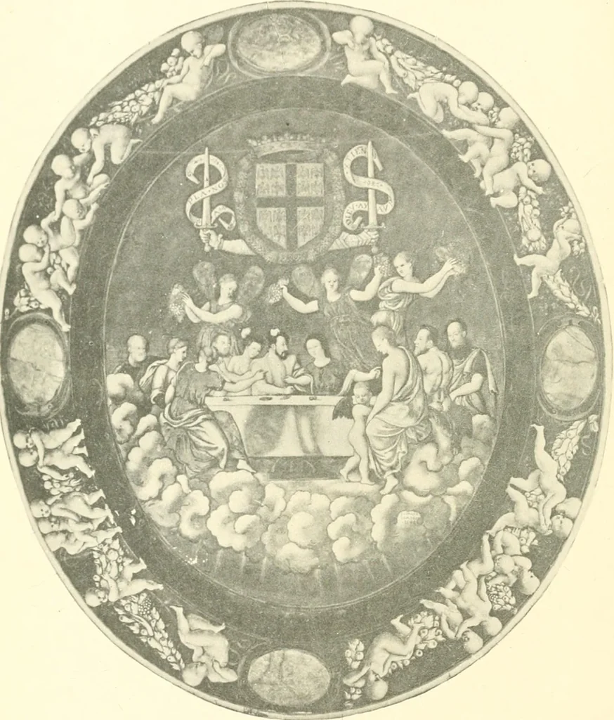 An illustration from L'oeuvre des peintres émailleurs de Limoges; Léonard Limosin, peintre de portraits, d'après les catalogues de ventes, de musées et d'expositions et les auteurs qui se sont occupés de ces émaux, 1897, leaf 9