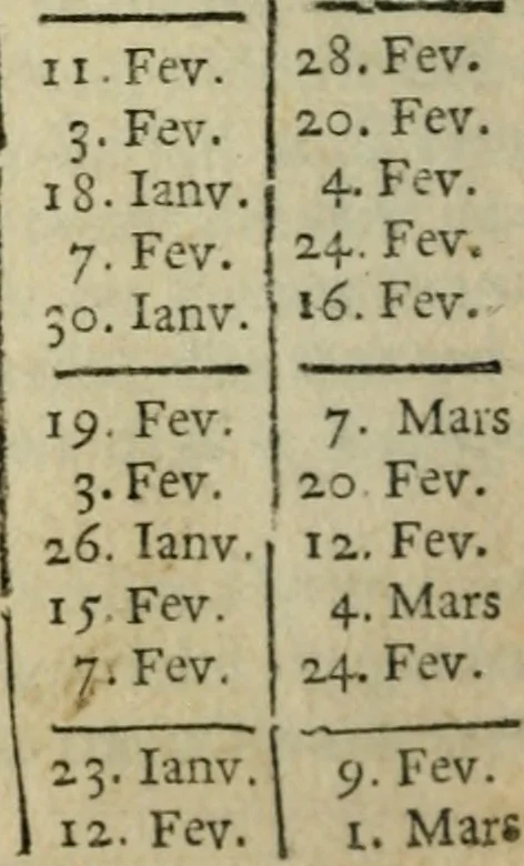 An illustration from L'office de l'église en latin et en français. Contenant l'office de la Vierge pour toute l'année: l'office des dimanches & des fêtes ... Avec une instruction pour les fidelles, 1672, leaf 19