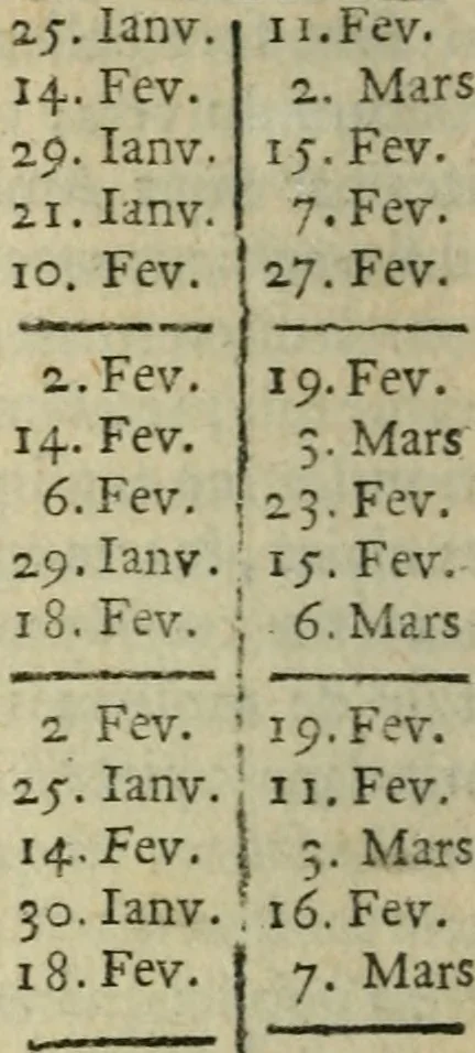 An illustration from L'office de l'église en latin et en français. Contenant l'office de la Vierge pour toute l'année: l'office des dimanches & des fêtes ... Avec une instruction pour les fidelles, 1672, leaf 19