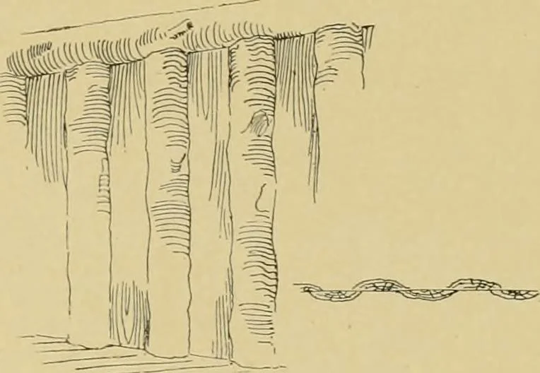An illustration from Log cabins and cottages; how to build and furnish them, 1908, leaf 26