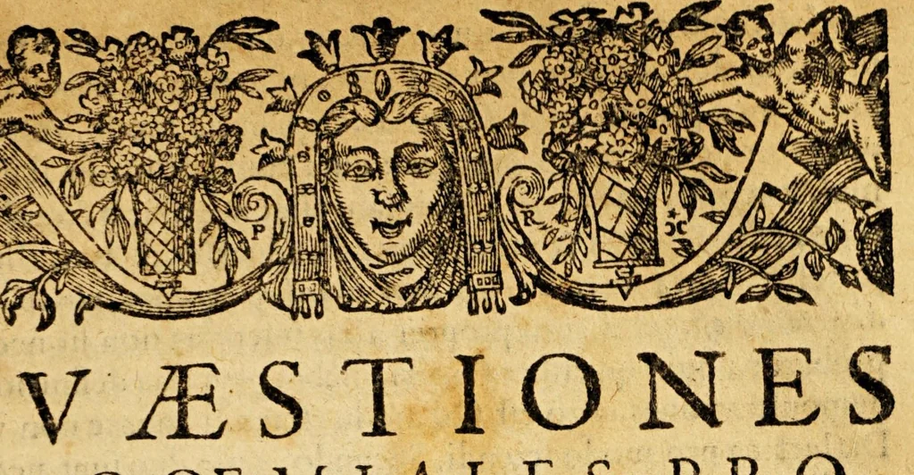 An illustration from Logica mexicana R.P. Antonii Ruuio Rodensis, doctoris theologi Societatis Iesu, hoc est, Commentarii breuiores et maximè perspicui in vniuersam Aristotelis dialecticam: : vna cum dubiis & quaestionibus, hac tempestate agitari solitis. Cum capitum dubiorum, quaestionum & rerum notabilium, quae in his continentur, Indice, 1620, leaf 23