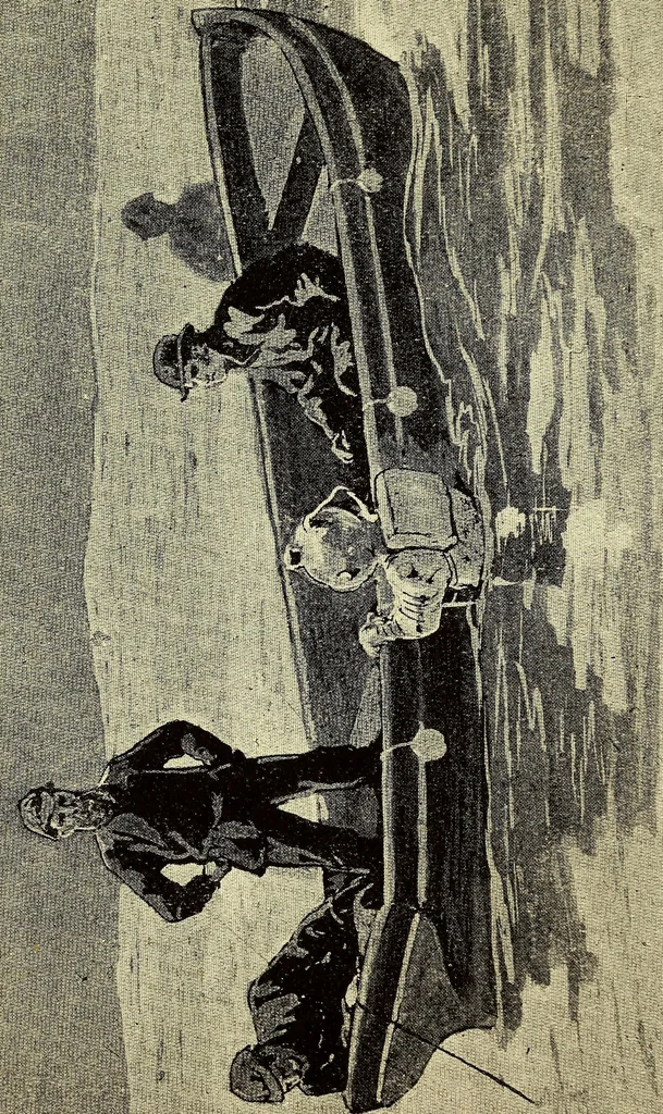 An illustration from The log of the "Flying Fish" : a story of aerial and submarine peril and adventure, 1887, leaf 242