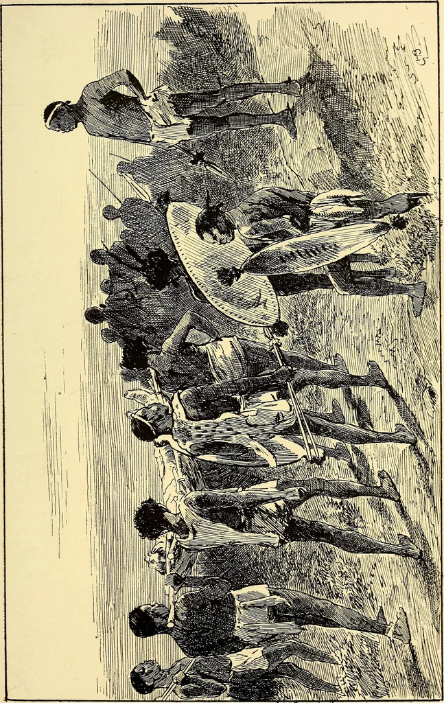 An illustration from The log of the "Flying Fish" : a story of aerial and submarine peril and adventure, 1887, leaf 322