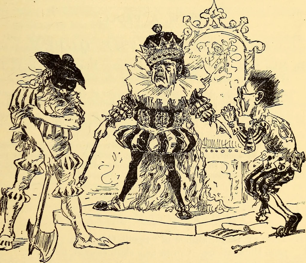 An illustration from The log of the "Flying Fish" : a story of aerial and submarine peril and adventure, 1887, leaf 440