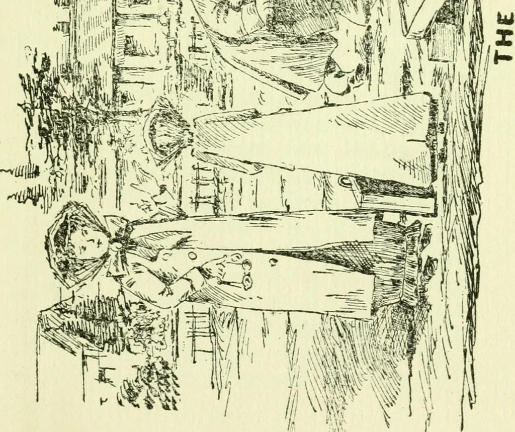 An illustration from The log or diary of our automobile voyage through Maine and the White Mountains, 1910, leaf 14