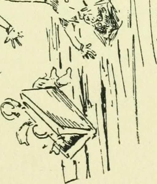 An illustration from The log or diary of our automobile voyage through Maine and the White Mountains, 1910, leaf 76