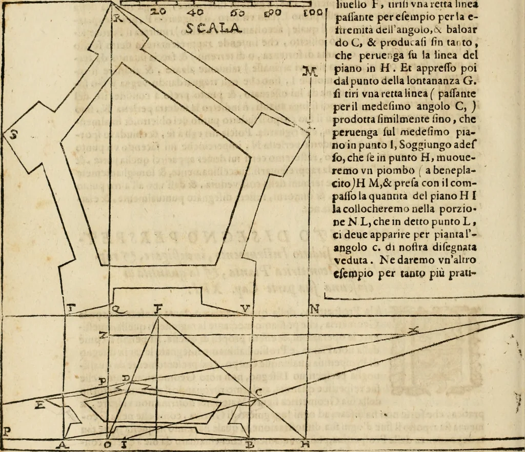 An illustration from Lo inganno de gl'occhi, prospettiva pratica, 1625, leaf 101