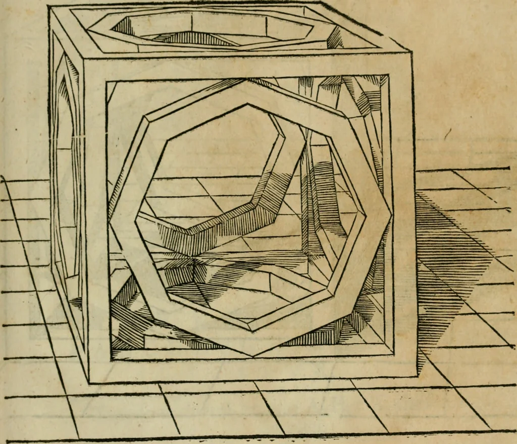 An illustration from Lo inganno de gl'occhi, prospettiva pratica, 1625, leaf 168