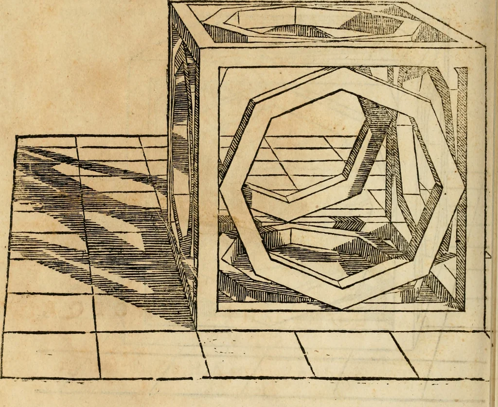 An illustration from Lo inganno de gl'occhi, prospettiva pratica, 1625, leaf 169