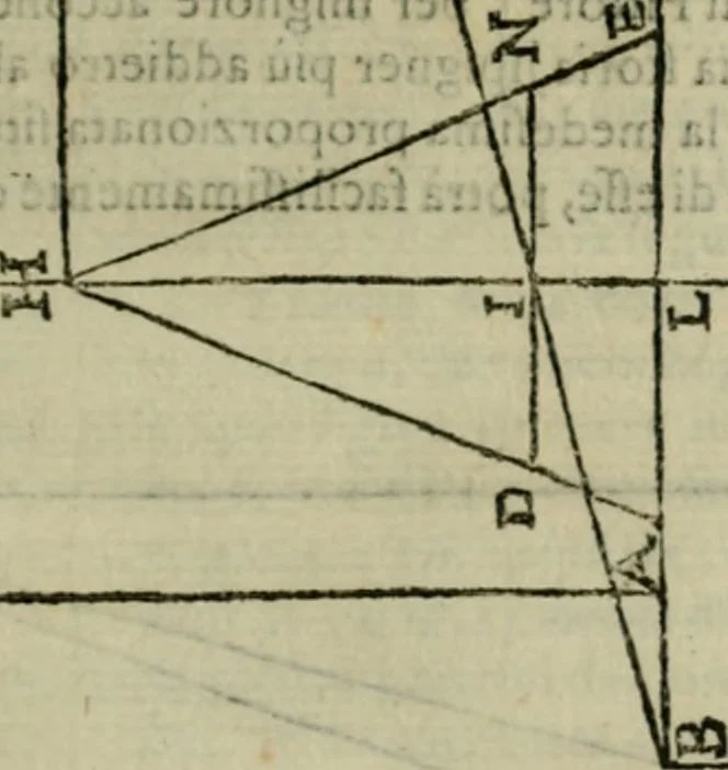 An illustration from Lo inganno de gl'occhi, prospettiva pratica, 1625, leaf 34
