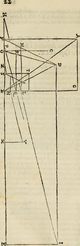 An illustration from Lo inganno de gl'occhi, prospettiva pratica, 1625, leaf 37