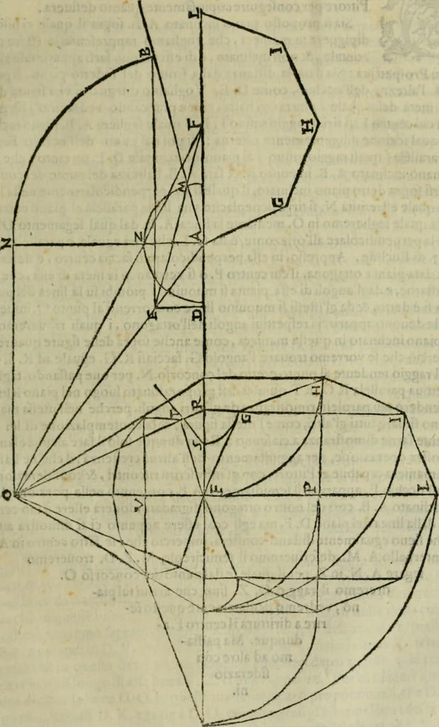 An illustration from Lo inganno de gl'occhi, prospettiva pratica, 1625, leaf 58