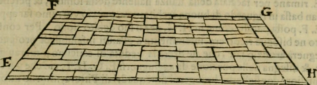 An illustration from Lo inganno de gl'occhi, prospettiva pratica, 1625, leaf 66