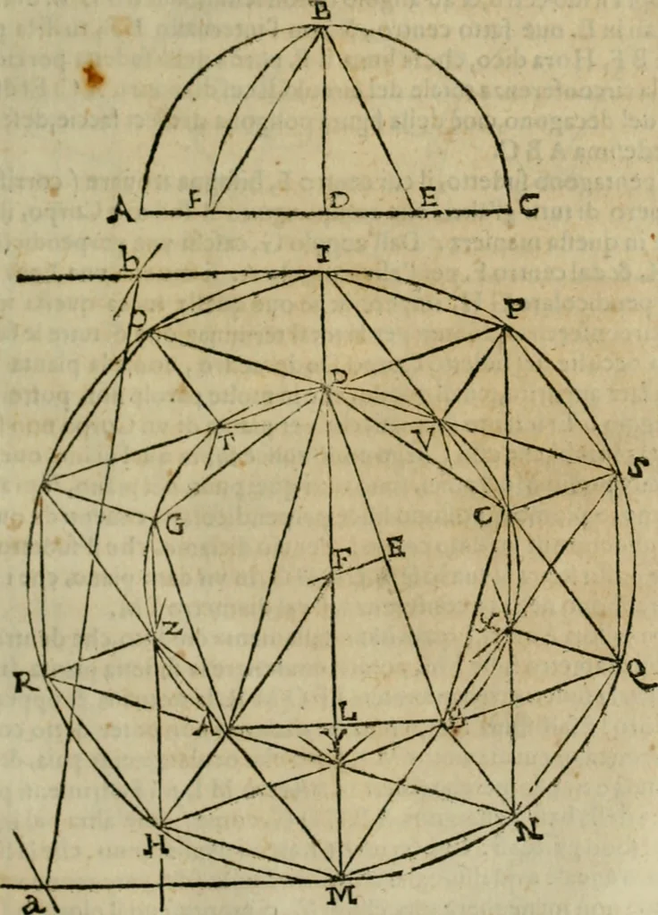 An illustration from Lo inganno de gl'occhi, prospettiva pratica, 1625, leaf 80