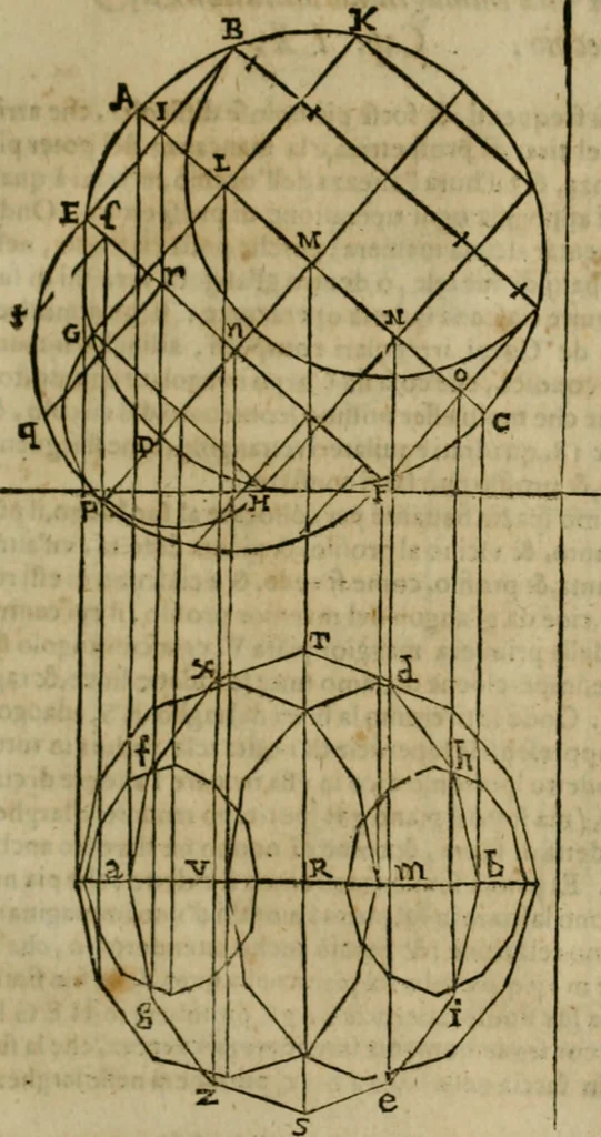 An illustration from Lo inganno de gl'occhi, prospettiva pratica, 1625, leaf 88
