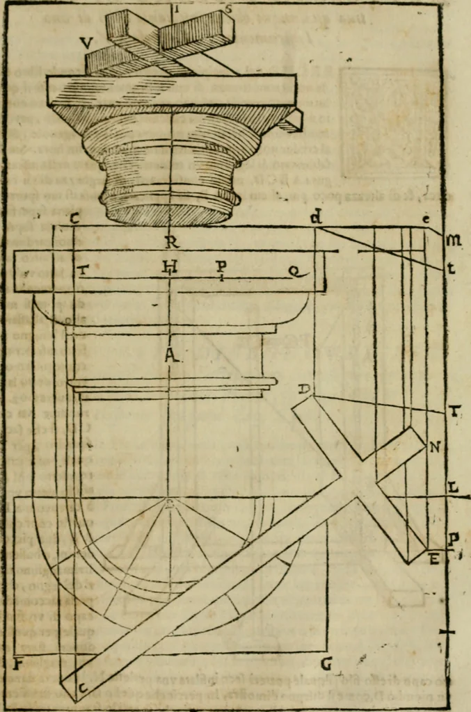 An illustration from Lo inganno de gl'occhi, prospettiva pratica, 1625, leaf 98