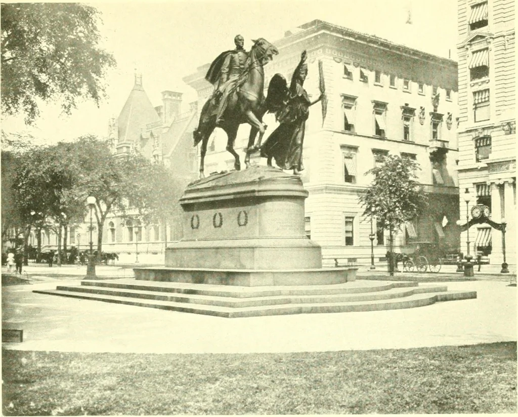 An illustration from A loiterer in New York;, 1917, leaf 404