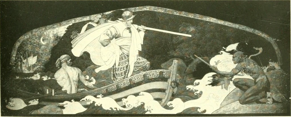 An illustration from A loiterer in New York;, 1917, leaf 60