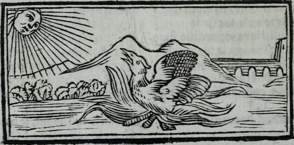 An illustration from L'Olivastro, overo, Il poeta sfortvnato : poema fantastico, 1642, leaf 161