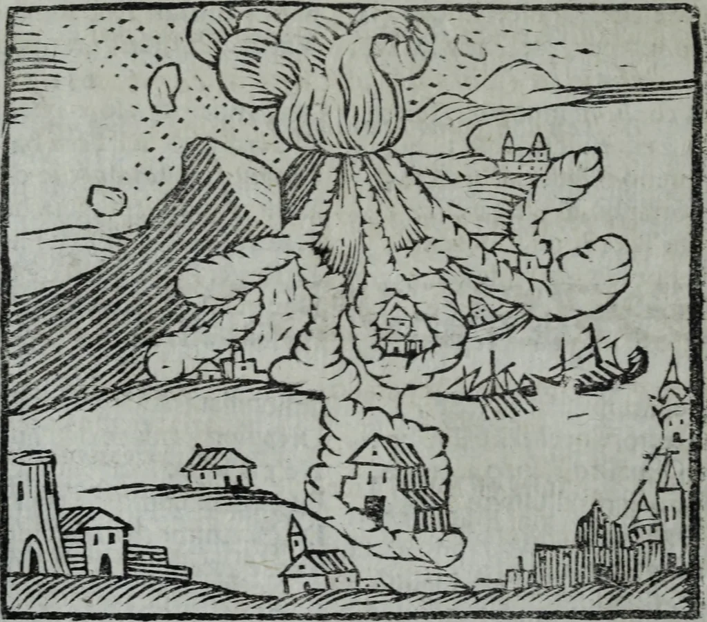 An illustration from L'Olivastro, overo, Il poeta sfortvnato : poema fantastico, 1642, leaf 215