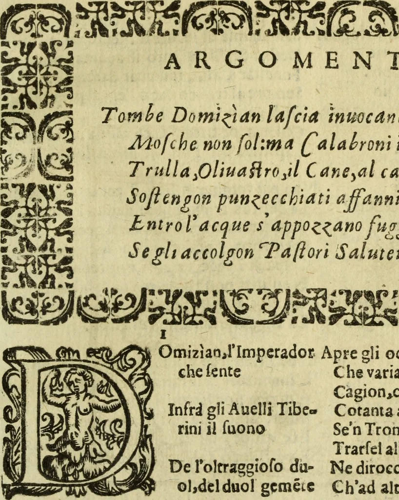 An illustration from L'Olivastro, overo, Il poeta sfortvnato : poema fantastico, 1642, leaf 216