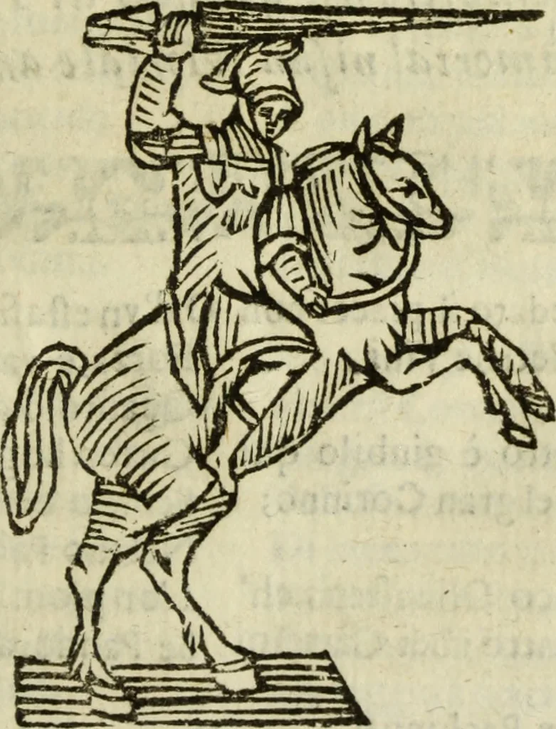An illustration from L'Olivastro, overo, Il poeta sfortvnato : poema fantastico, 1642, leaf 284