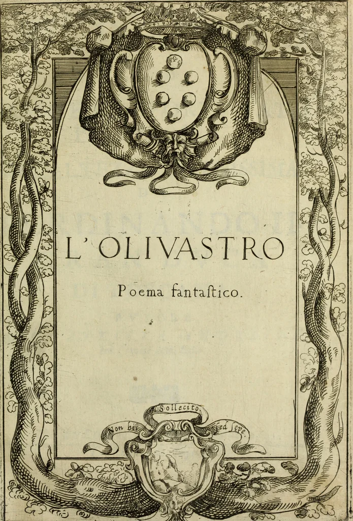 An illustration from L'Olivastro, overo, Il poeta sfortvnato : poema fantastico, 1642, leaf 4
