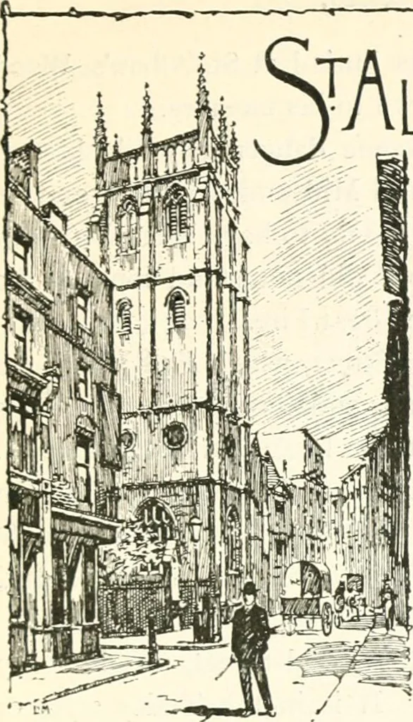 An illustration from London city churches, 1896, leaf 134