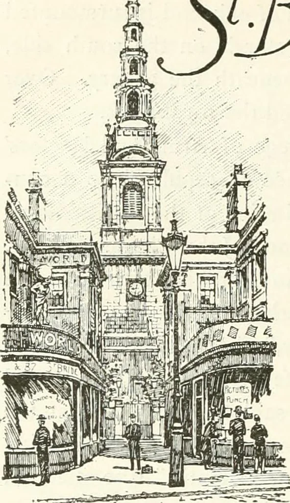 An illustration from London city churches, 1896, leaf 163