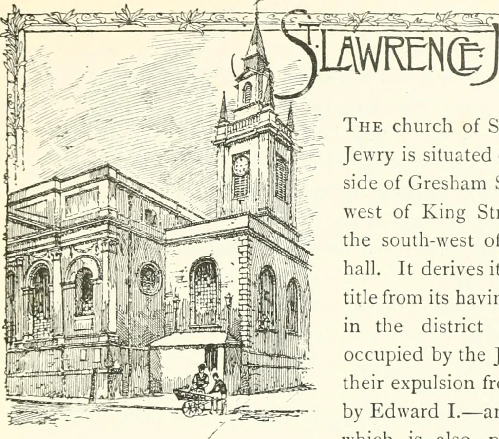 An illustration from London city churches, 1896, leaf 212