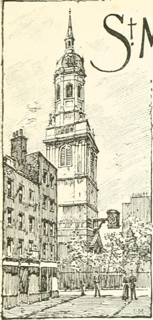 An illustration from London city churches, 1896, leaf 222